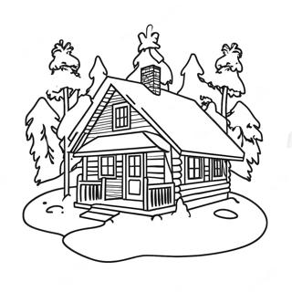 Udobna Koliba U Snegu Bojanka 12461-1444