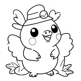 Slatki Pokemon Sa Puranom Za Dan Zahvalnosti Za Bojanku 125591-59505