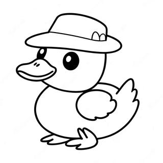 Srecna Papirna Patka Sa Sesirom Bojanka 125645-59553