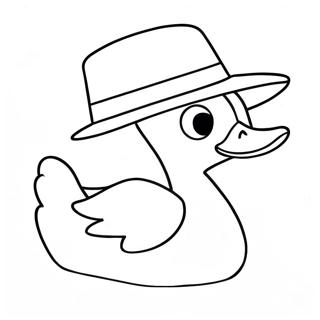 Srecna Papirna Patka Sa Sesirom Bojanka 125645-59555