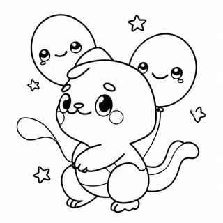 Smesni Baby Pokemon Sa Balonima Za Bojanje 127297-60835