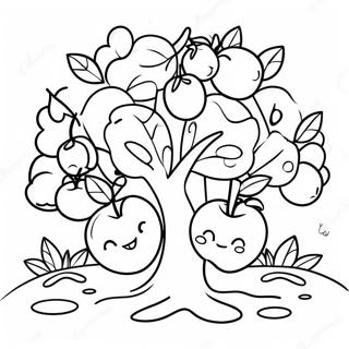 Slatka Jabuka Sa Nasmejanim Jabukama Za Bojanje 127475 60967