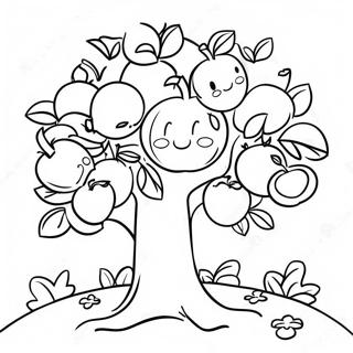 Slatka Jabuka Sa Nasmejanim Jabukama Za Bojanje 127475 60968