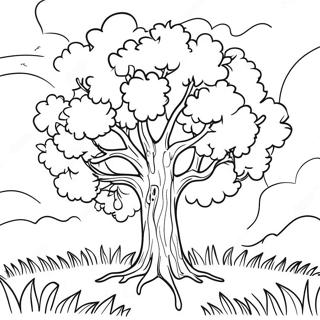 Velika Jabuka Na Suncanom Polju Za Bojanje 127476 60971