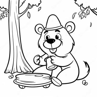 Jogi Medved Koji Jede Med Za Bojanje 127504 61126