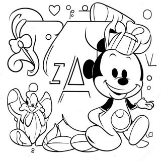 Disney Abeceda Stranice za bojenje