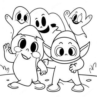 Razigrani Duhovi I Goblini Za Bojanje 128612 61981