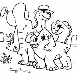 Porodicna Stranica Za Bojanje Dino Ranca 128973 62267