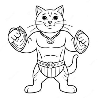 Macak Meowscles Sa Sampionskim Pojasom Bojanka 129175-62424