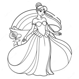 Princeza Sereniti U Prelepoj Haljini Stranica Za Bojanje 129558 62717