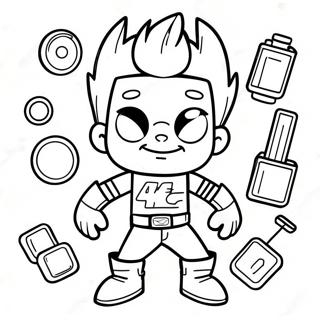 Bojanka Johnny Test Sa Blingy Uredajima 130225-63233