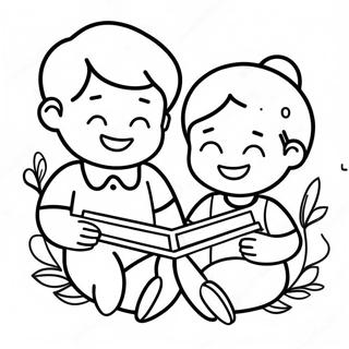 Srecna Deca Koja Citaju Na Bojanci 130482 63439