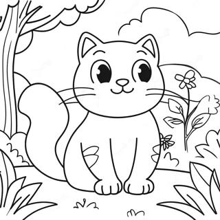 Bojanka Macka Iz Prirode Istrazuje Zivopisni Vrt 130689 63598