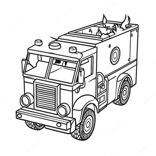 Cool Lego Vatrogasni Kamion Stranica Za Bojanje 131130 63942