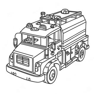 Cool Lego Vatrogasni Kamion Stranica Za Bojanje 131130 63944