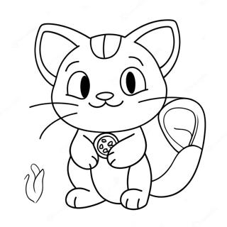 Meowth Sa Novcicem Na Glavi Za Bojenje 131205 63996