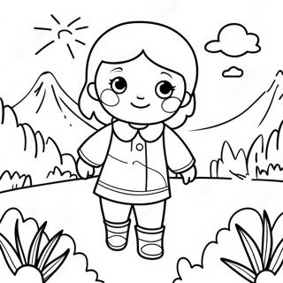 Avanturisticka Bojanka Sa Starijom Sestrom Koja Istrazuje Prirodu 131307 64076