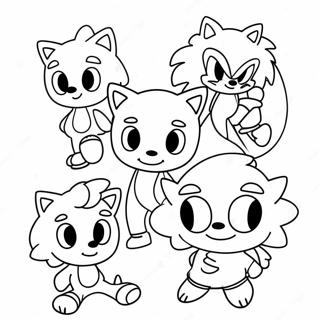 Slatki Krem Sonic Sa Prijateljima Bojanka 131383-64132