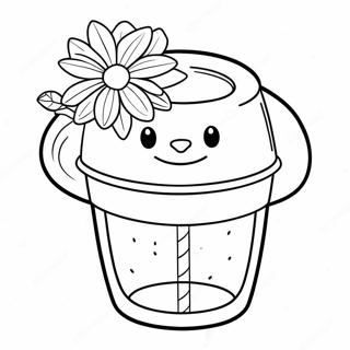 Bojanka Slatkog Stenli Tumblera Sa Cvecem 131745-64416