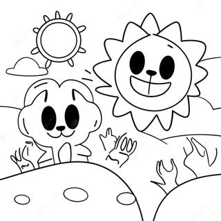 Igracko Sunce I Mesec Fnaf Scena Bojanka 131954-64581