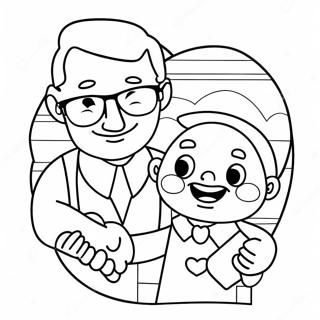 Srecan Dan Oceva Deko Sa Stranicom Za Bojanje Srca 132311 64861