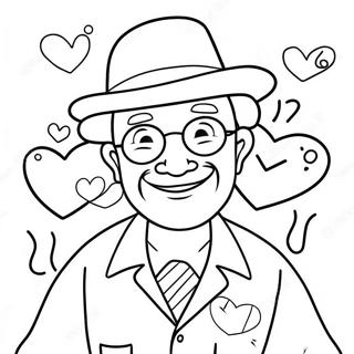 Srecan Dan Oceva Deko Sa Stranicom Za Bojanje Srca 132311 64862