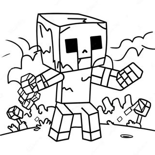 Uzasni Minecraft Zombi Na Bojanci 133261-65569