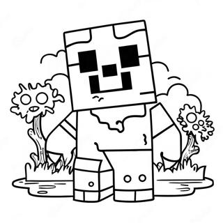 Slatki Minecraft Zombi Na Bojanci 133262-65573