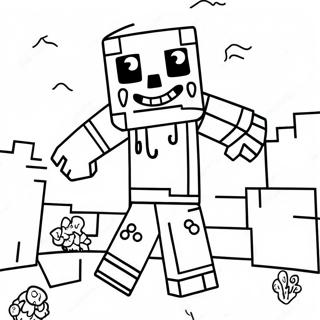 Slatki Minecraft Zombi Na Bojanci 133262 65574
