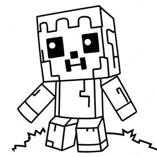 Slatki Minecraft Zombi Na Bojanci 133262 65575