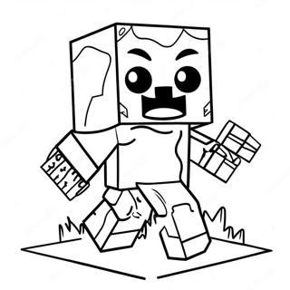 Slatki Minecraft Zombi Na Bojanci 133262-65590