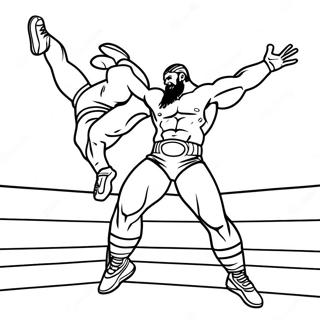 Bojanka Za Wwe Rvaca Koji Skace Na Protivnika 134700 66707