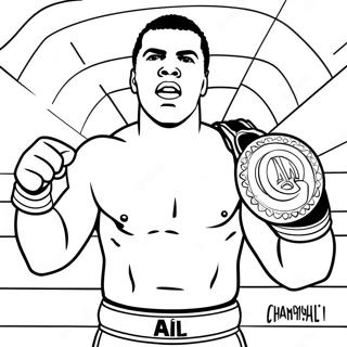 Muhamed Ali Sa Sampionskim Pojasom Bojanka 134830-66815