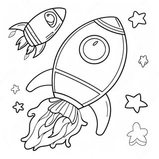 Bojanka Letece Rakete Sa Crtanim Likovima 135062 66997