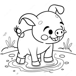 Razigrani Prascic U Blatu Bojanka 13516-2951