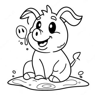 Razigrani Prascic U Blatu Bojanka 13516-2952