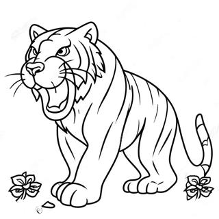 Razigrani Sabljozubi Tigar Bojanka 135623 67432