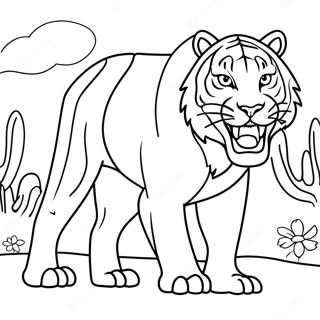 Majestetni Sabljozubi Tigar Bojanka 135624-67433
