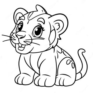 Slatki Mladunac Sabljozubog Tigra Bojanka 135625 67440