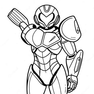 Samus Aran U Borbenom Odelu Bojanka Бојанке