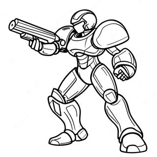 Samus Aran U Borbenom Odelu Bojanka Бојанке