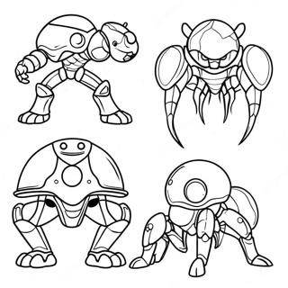 Metroid Stvorenja Bojanka Бојанке