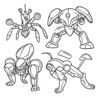 Metroid Stvorenja Bojanka Бојанке