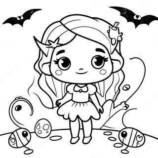 Uzasna Tamna Vila Sa Senovitim Stvorenjima Bojanka 137108 68744