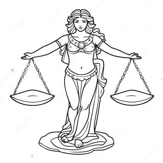 Umjetnicka Konstelacija Vage Stranica Za Bojanje 139337-70482