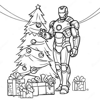 Iron Man Ukrasava Bozicnu Jelku Bojanka 139464-70581