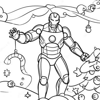 Iron Man Ukrasava Bozicnu Jelku Bojanka 139464-70584