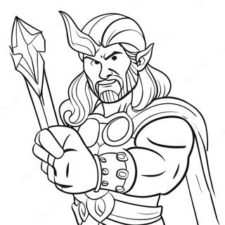 Thor Sa Bozicnim Svetlima Bojanka 139465-70587