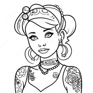 Punk Disney Princeza Sa Tatuima Bojanka 139666-70733