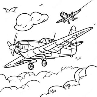 Vojni Avion U Akciji Bojanka 13969 3062